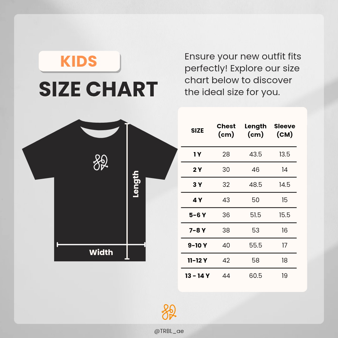 TRBL Kids Orange Monster T-Shirt