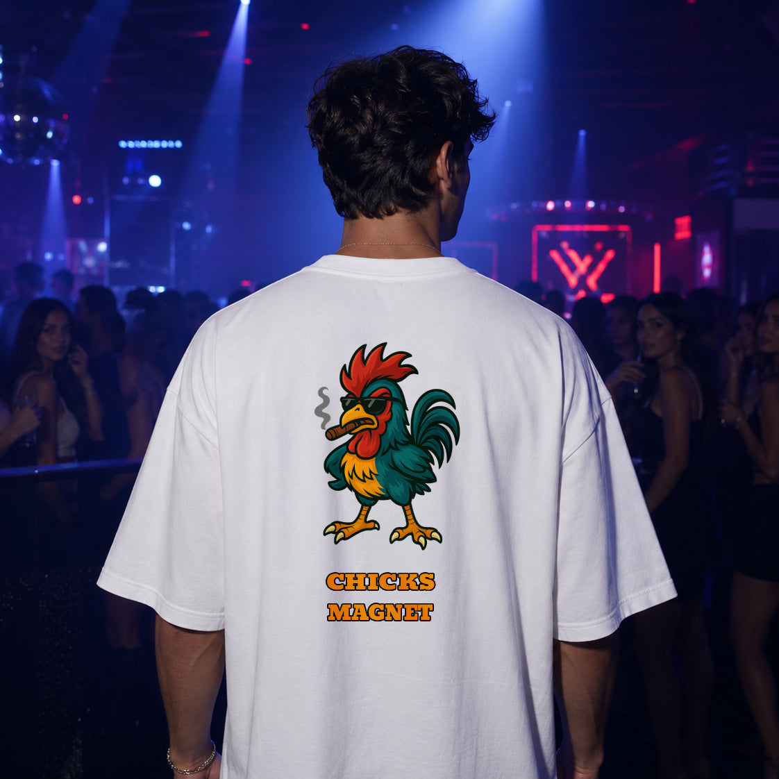Oversized T-Shirt - Chicks Magnet
