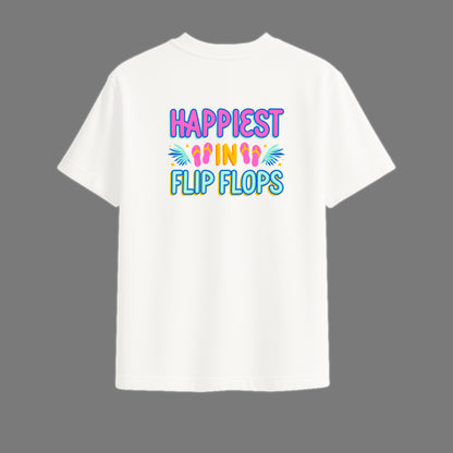 Oversized T-Shirt - Summer Flip Flops