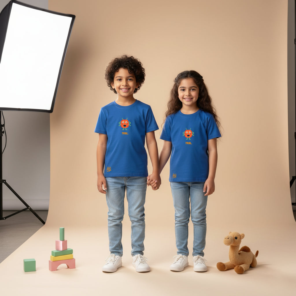 TRBL Kids Orange Monster T-Shirt