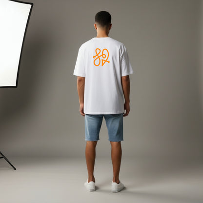TRBL Oversized T-Shirt Orange Logo | Minimal  Streetwear by TRBL
