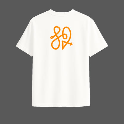 TRBL Oversized T-Shirt Orange Logo | Minimal  Streetwear by TRBL