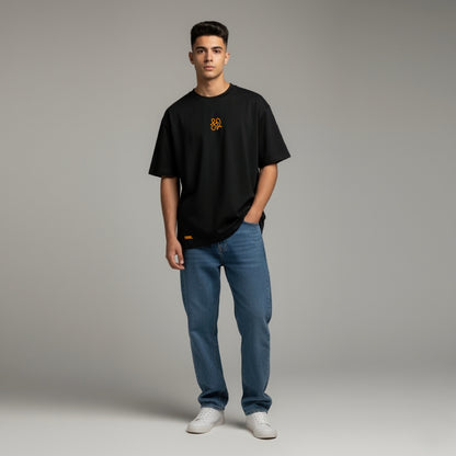 TRBL Oversized T-Shirt Orange Logo | Minimal  Streetwear by TRBL