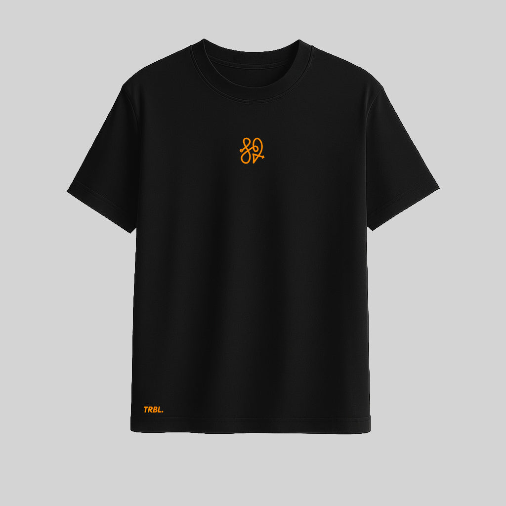 TRBL Oversized T-Shirt Orange Logo | Minimal  Streetwear by TRBL