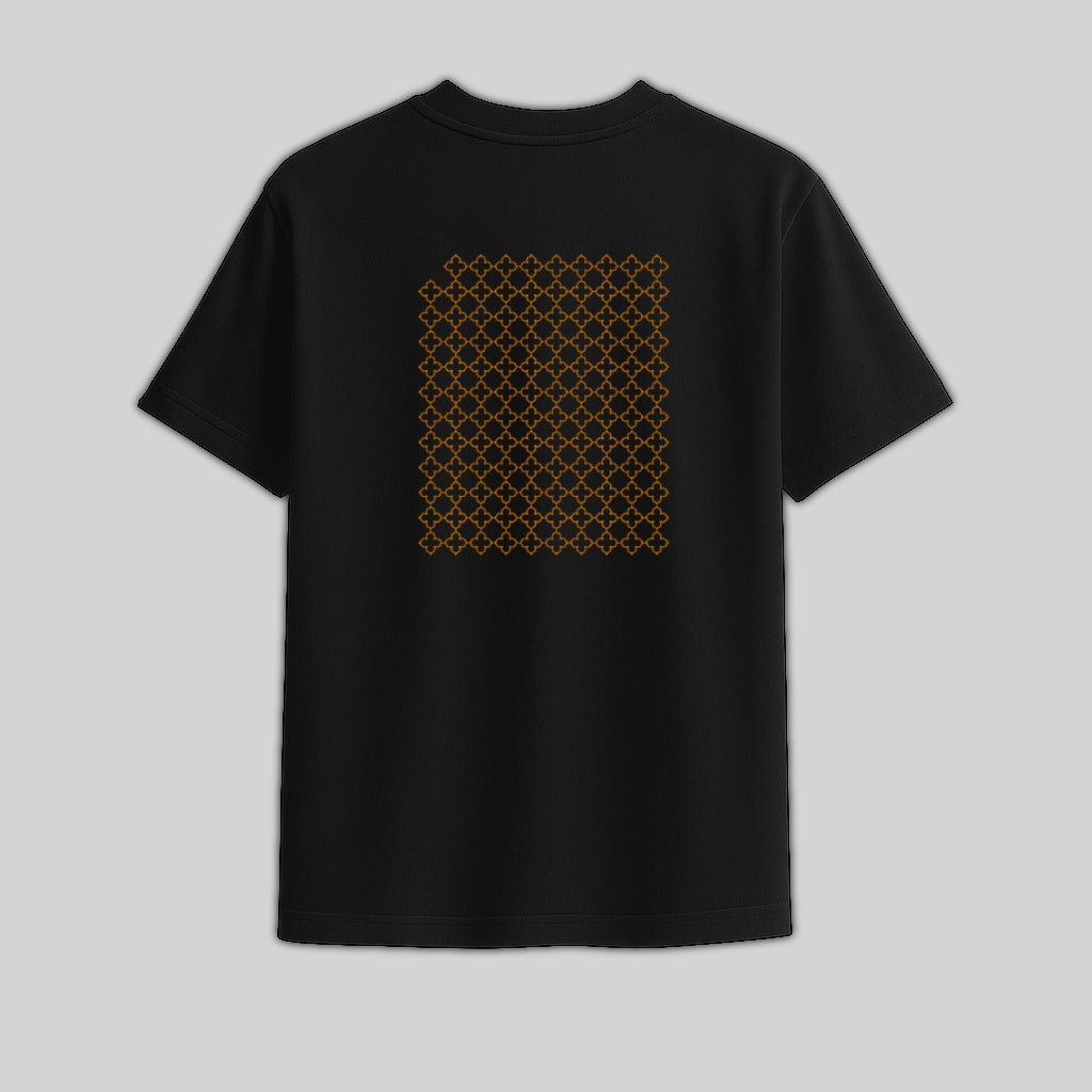 Thai Pattern T-Shirt | Minimal Black & Gold Streetwear by TRBL