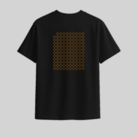 Thai Pattern T-Shirt | Minimal Black & Gold Streetwear by TRBL
