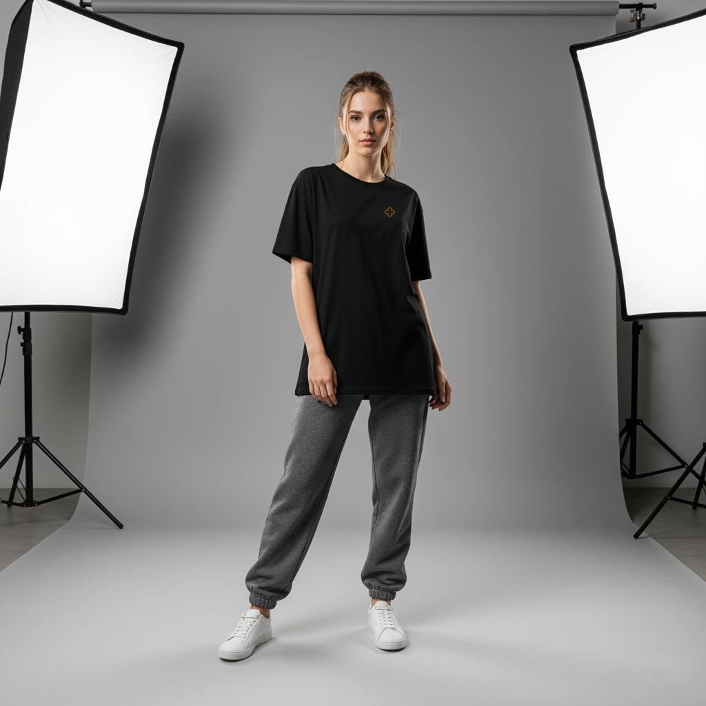 Thai Pattern T-Shirt | Minimal Black & Gold Streetwear by TRBL