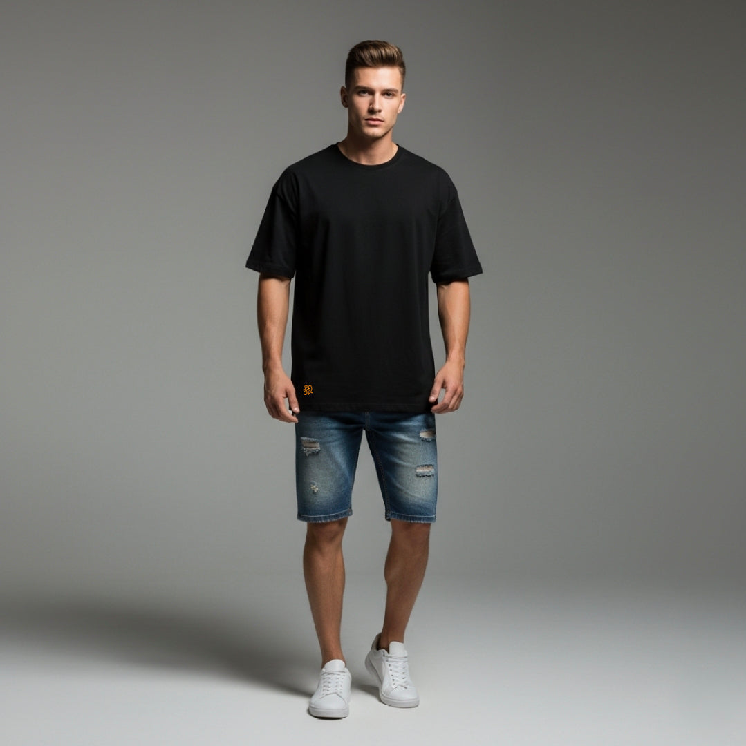 UN-XPCTD Oversized Black T-Shirt | Minimal Graphic Streetwear by TRBL