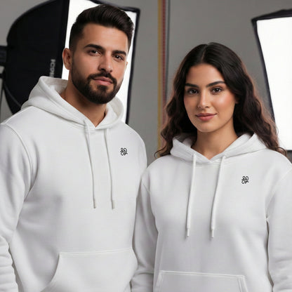 “What Goes Around Comes Around” Hoodie – Arabic & English Back Print | Minimal Front Logo